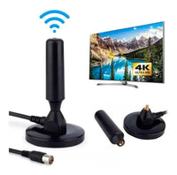 Antena TDT desmontable de 30 decibeles con conector universal para televisión digital gratuita en Colombia