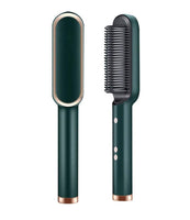 Cepillo plancha secador 2 en 1 alisador de cabello y barba compacto y profesional