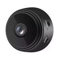 Cámara mini espía wifi A9 negra con visión nocturna y resolución 2MP para seguridad 24 horas.
