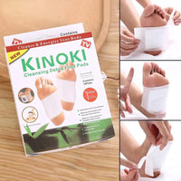 Caja de 10 Parches Desintoxicantes Kinoki para limpieza natural mientras duermes
