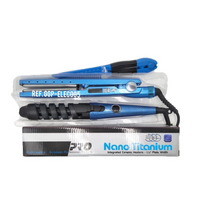 Plancha Nano Titanium Rizador y Peine